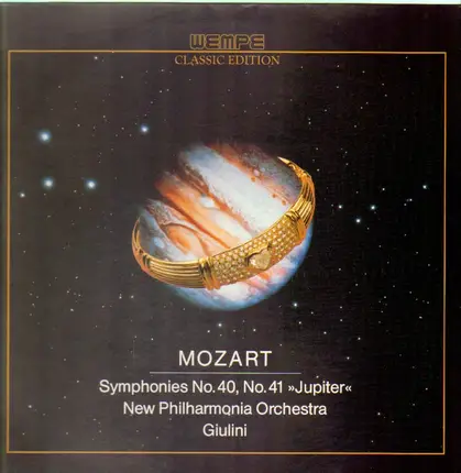 Mozart/ Carlo Maria Giulini, New York Philharmonia Orch. - Symphonies No. 40, No. 41 'Jupiter'
