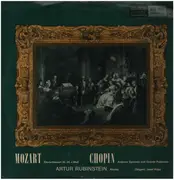 LP - Mozart / Chopin (Rubinstein) - Klavierkonzert Nr. 24 / Anadante spianato und Grande Polonaise - Club edition / Living stereo