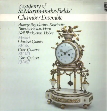 Mozart - Clarinet Quintet KV 581 / Oboe Quartet KV 370 / Horn Quintet KV 407