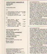 LP - Mozart - Arien-Arias-Airs, Kathleen Battle, Royal Philh Orch, Previn