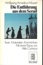 Paperback - Mozart / Attila Csampai - Die Entführung aus dem Serail: Texte, Materialien, Kommentare