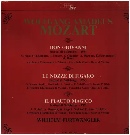 Mozart - Don Giovanni / Le Nozze Di Figaro / Il Flauto Magico