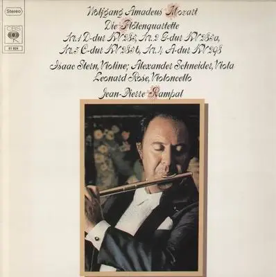 Mozart - Die Flötenquartette; I.Stern, A.Schneider, L. Rose, J.P. Rampal