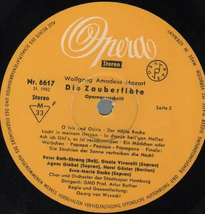 Mozart - Die Zauberflöte (Opern-Querschnitt)