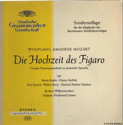 Mozart - Die Hochzeit des Figaro - Großer Opernquerschnitt in deutsche Sprache