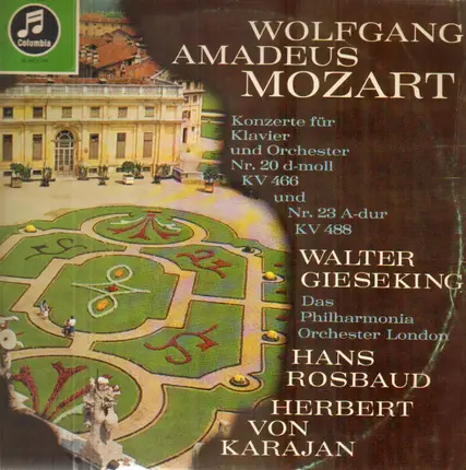 Mozart - Konzert Für Klavier Und Orchester Nr.20 d-moll KV466 und Nr.23 A-dur KV488