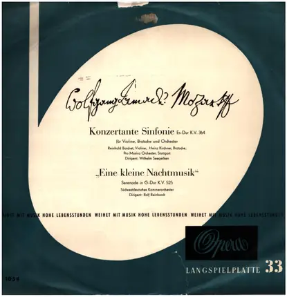 Mozart - Konzertante Sinfonie / "Eine Kleine Nachtmusik"