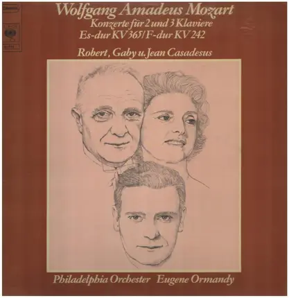 Mozart - Konzerte für 2 und 3 Klaviere Es-dur KV365 / F-dur KV 242
