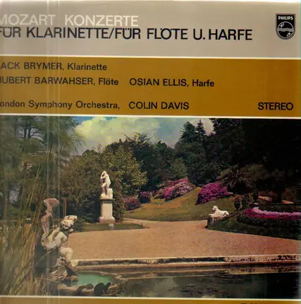 Mozart - Konzerte für Klarinette, Für Flöte u. Harfe,, Brymer, Barwahser, Ellis, LSO, Davis