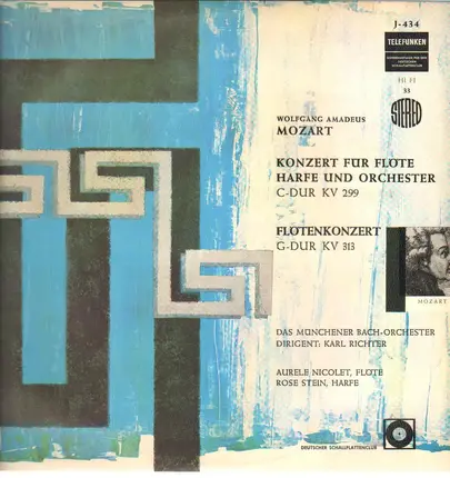 Mozart/ Karl Richter, Das Münchener Bach-Orchester - Konzert für Flöte ,Harfe und Orchester C-dur KV 299 * Flötenkonzert G-dur KV 313