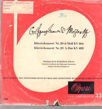 Mozart - Klavierkonzert Nr. 20 / Klavierkonzert Nr. 23