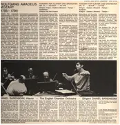 LP - Mozart - Klavierkonzerte Nr. 14 in Es-Dur, KV 449 und Nr. 15 B-Dur, KV 450