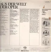 LP - Mozart / Lortzing / Rossini / Verdi / Bizet - Aus der Welt der Oper - Beliebte Arien