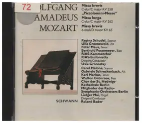 Wolfgang Amadeus Mozart - Masses KV 65 - KV 258 - KV 262