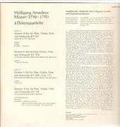 LP - Mozart/ members of the Collegium aureum - 4 Flötenquartette D-dur KV 285, G-dur KV 285a, C-dur KV 285b, A -dur KV 298