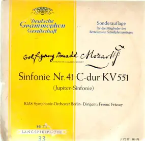 Wolfgang Amadeus Mozart - Symphonie Nr 41 Jupiter, RIAS Sinf-Orch, Fricsay