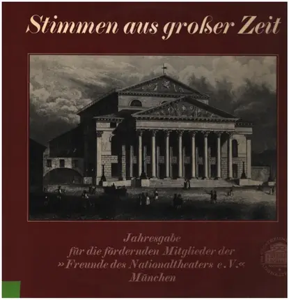 Mozart / Rossini / Verdi / Puccini / Wagner - Stimmen aus großer Zeit