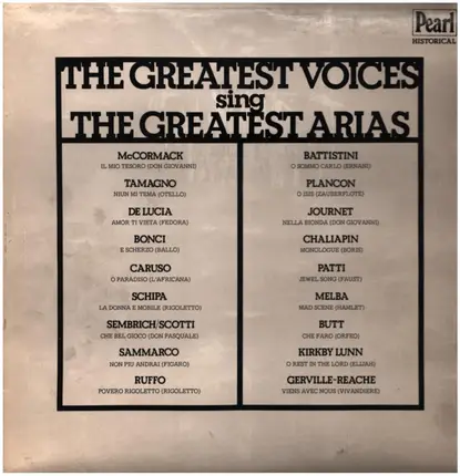 Mozart / Verdi / Meyerbeer / Donizetti a.o. - The Greatest Voices Sing The Greatest Arias