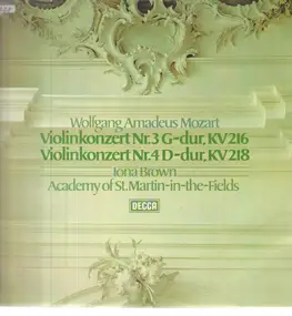 Wolfgang Amadeus Mozart - Violinkonzert Nr 3 G-Dur KV 216 - Violinkonzert Nr 4 D-Dur KV 218