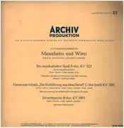 LP - Mozart - XII. Forschungsbereich, Mannheim und Wien, Serie E:Wolfgang Amadeus Mozart