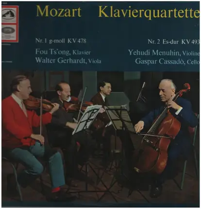 Mozart/ Yehudi Menuhin, Gaspar Cassado, Walter gerhardt, Fou Ts'ong - Quartette für Klavier , Violine , Viola und Violoncello