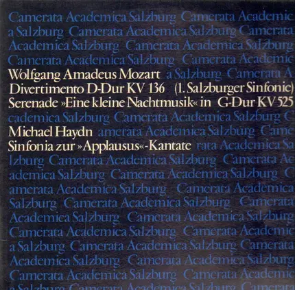 Mozart, Haydn - Divertimento  KV 136, KV 525, Sinfonia zur Applausus-Kantate