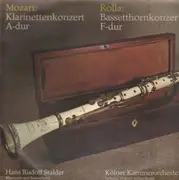 LP - Mozart, Rolla - Klarinettenkonzert, Bassetthornkonzert, Stalder