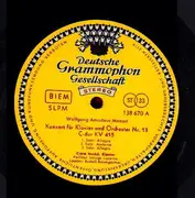 LP - Mozart - Konzert Für Klavier Und Orchester C-Dur KV 415 (Haskil)