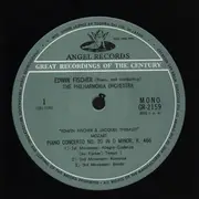 LP - Mozart - Piano Concerto No. 20 / Violin Concerto No. 5 - mono +booklet