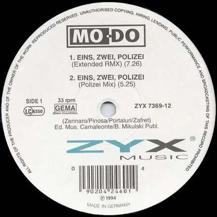 Mo-Do - Eins, Zwei, Polizei