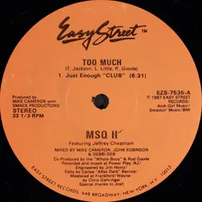 MSQ II Featuring Jeffrey Cheatham - Too Much