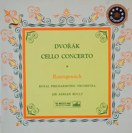 Mstislav Rostropovich , Antonín Dvořák , Sir Adrian Boult , The Royal Philharmonic Orchestra - Cello Concerto