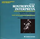 LP - Antonín Dvořák , Camille Saint-Saëns/ M. Rostropoviv, Sir M. Sargent - Mstislav Rostropovič Interpreta - booklet
