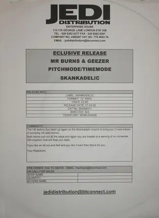 Mr Burns & Geezer - Pitchmode / Timemode
