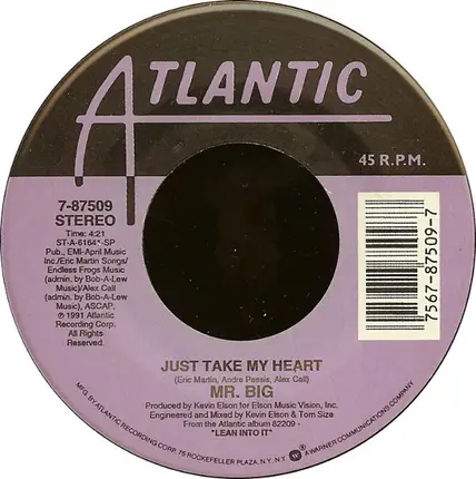 Mr. Big - Just Take My Heart