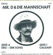 7inch Vinyl Single - Mr. D & Die Mannschaft - DEG Der Song
