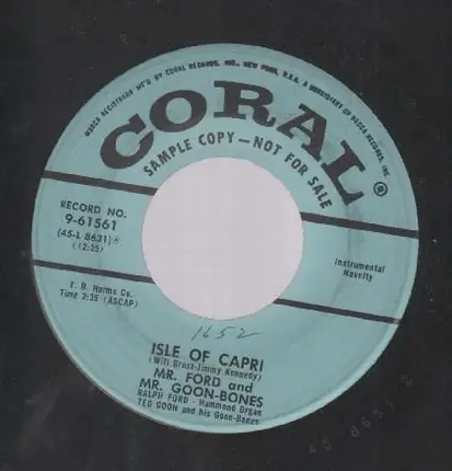 Mr. Ford And Mr. Goon-Bones - The Sheik Of Araby / Isle Of Capri
