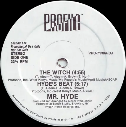 Mr. Hyde - The Witch / Hyde's Beat