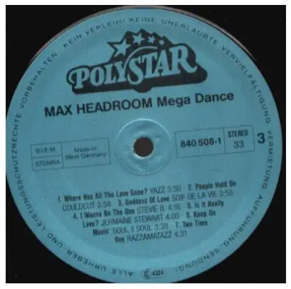 Mr. M.A.X., De La Soul, Stevie B.,... - Max Headroom Mega Dance