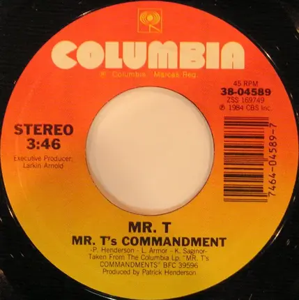 Mr. T - Mr. T's Commandment