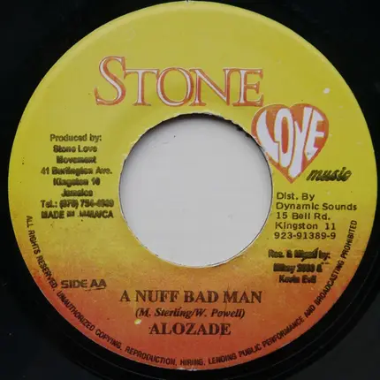 Mr. Vegas / Alozade - Mr. Gun Man / A Nuff Bad Man