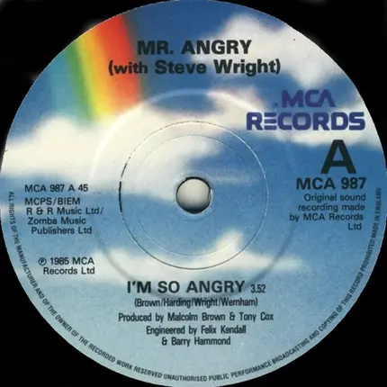 Mr. Angry With Steve Wright - I'm So Angry