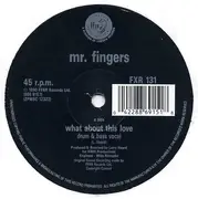 12inch Vinyl Single - Mr. Fingers - What About This Love (Remix)