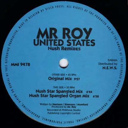 Mr. Roy - United States (Nush Remixes)