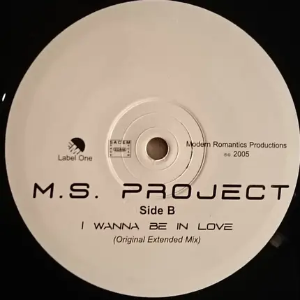 Ms Project - I Wanna Be In Love