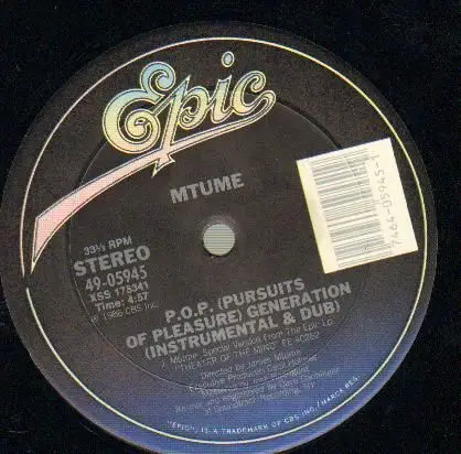 Mtume - P.O.P. (Pursuits Of Pleasure) Generation