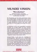 12inch Vinyl Single - Mundo Vision - Revolution