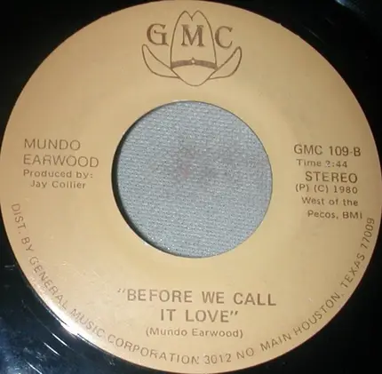 Mundo Earwood - You're In Love With The Wrong Man
