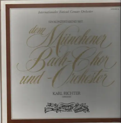 Münchener Bach-Chor & -Orchester , Karl Richter - An Evening with The Munich Bach Choir and Orchestra