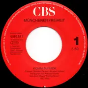 7inch Vinyl Single - Münchener Freiheit - Komm Zurück